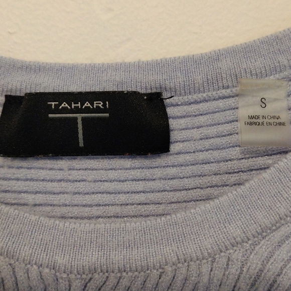 Tahari - Dolman Sleeves Rin-Knit Crew Sweater - Picture 12 of 15